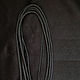 Gaitan polyester cord Black Antracite without lock 60 cm, Necklace, St. Petersburg,  Фото №1