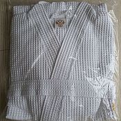 Мужская одежда handmade. Livemaster - original item White bath robe 