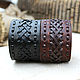 Leather bracelets 'Cover'. Bead bracelet. merlin-hat (Merlin-hat). Online shopping on My Livemaster.  Фото №2