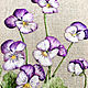 'La violeta', bordado en el cuadro. Pictures. Irina  Art embroidery. Интернет-магазин Ярмарка Мастеров.  Фото №2