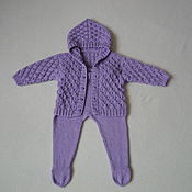 Одежда детская handmade. Livemaster - original item Handmade lavender color set. Handmade.