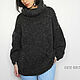 Women's long sweater of large size