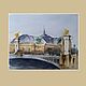Painting Paris in watercolor (Alexander III bridge beige gray-blue). Pictures. Pastelena. Online shopping on My Livemaster.  Фото №2