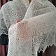 Order 1s. Downy shawl, openwork shawl, elegant shawl on the shoulders, plaid. Puhovyj ,,Raj' ot Zinfiry (Orenbur). Livemaster. . Shawls1 Фото №3