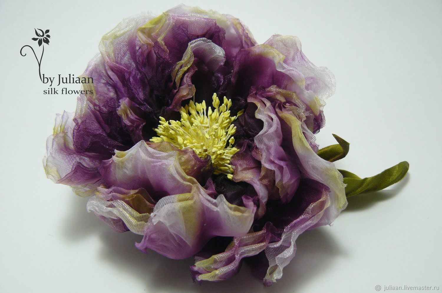 Цветы ручной работы. Цветы из шелка. Роза