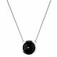 Necklace-pendant with black onyx 925 silver, Necklace, Moscow,  Фото №1