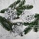 Snowflakes set 6 pieces. Christmas decorations lace. Christmas souvenir. Christmas decorations. Svetlana Happy Embroidery. My Livemaster. Фото №5