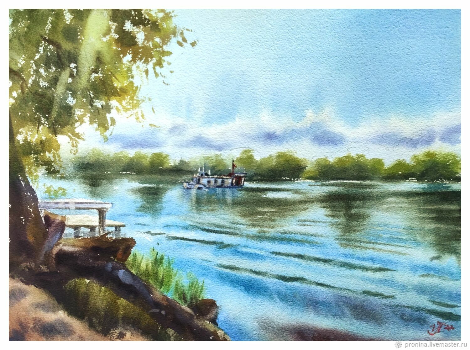 Картина летний пейзаж. Летняя картина купить в интернет-магазине ...