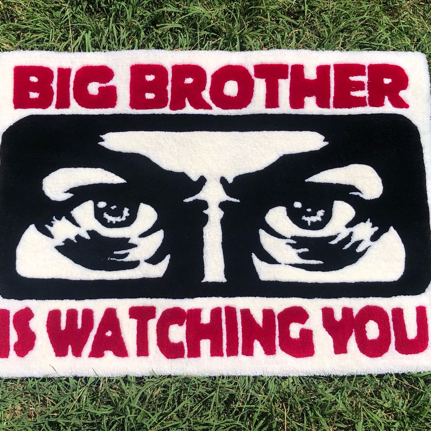 Тафтинговый ковер “Big Brother Is Watching You” в интернет-магазине Ярмарка  Мастеров по цене 7500 ₽ – TJAU4RU | Ковры для дома, Симферополь - доставка  ...