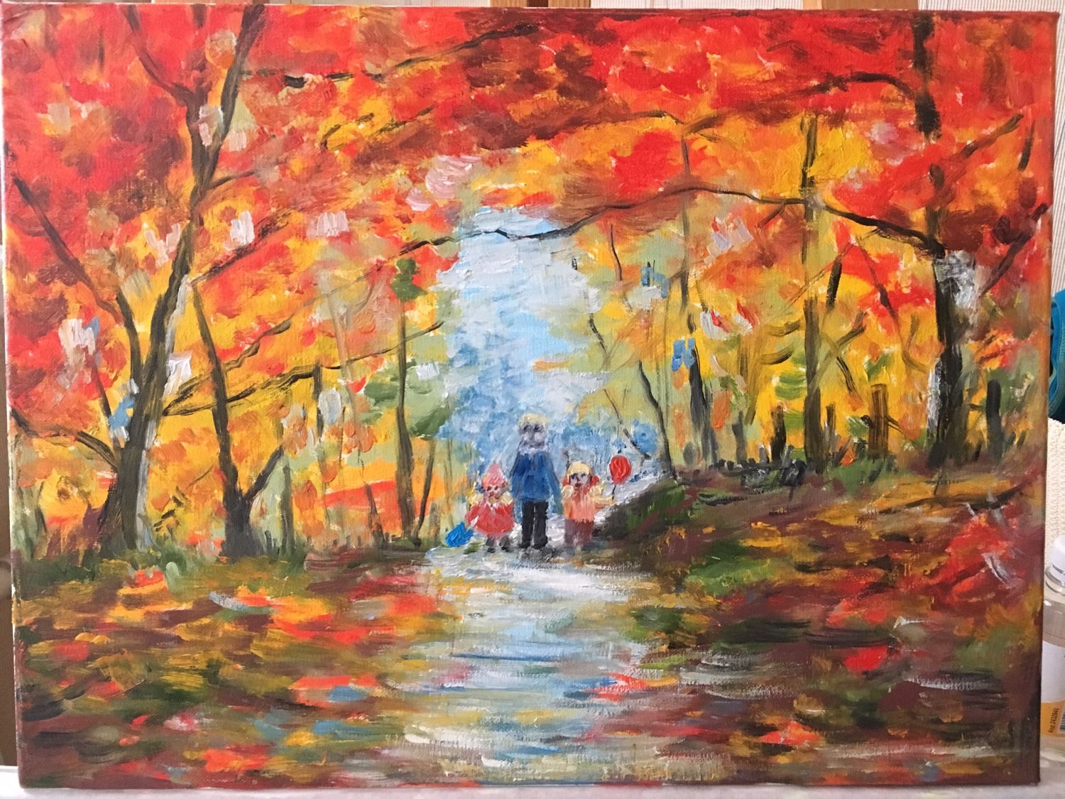 Прогулка краски осени. Прогулка краски осени. Осенний парк живопись. Портрет пейзаж. Осенние картины.