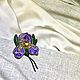 Броши из бисера ручной работы Ирисы (Set of Iris Flowers). Брошь-булавка. Soul Garden Brooches. Ярмарка Мастеров.  Фото №4
