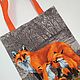 In stock!!! Shopping bag 'FOXES', Shopper, St. Petersburg,  Фото №1