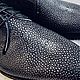 Men's derby, made of genuine polished sea stingray leather!. Shoes. SHOES&BAGS. My Livemaster. Фото №5