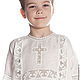 Baptismal shirt Vologda lace 214 for 4-7 years, Baptismal shirts, St. Petersburg,  Фото №1