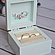 Jewelry box wedding jewelry Box for wedding rings Wedding box mint Kolibri
