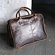 Кожаная сумка "Assistant Dark Brown". Мужская сумка. Manticastore. Ярмарка Мастеров.  Фото №10