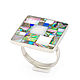 RING mother of Pearl mosaic. Size 18,5-19. Rings. ARIEL - MOSAIC. Online shopping on My Livemaster.  Фото №2