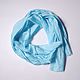 Silk scarf blue women's autumn demi-season silk scarf. Scarves. Silk scarves gift for Womans. My Livemaster. Фото №5
