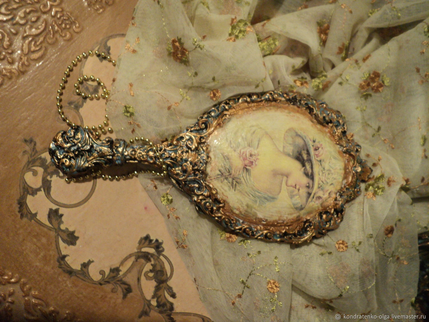 Зеркало ручное будуарное "Версаль" в интернет-магазине Ярмарка Мастеров ...