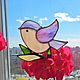 "Птички на ветке" декор для цветов, Украшения для цветочных горшков, Москва,  Фото №1