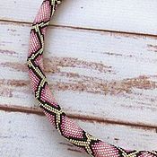 Украшения handmade. Livemaster - original item Pink Python bead harness. Handmade.
