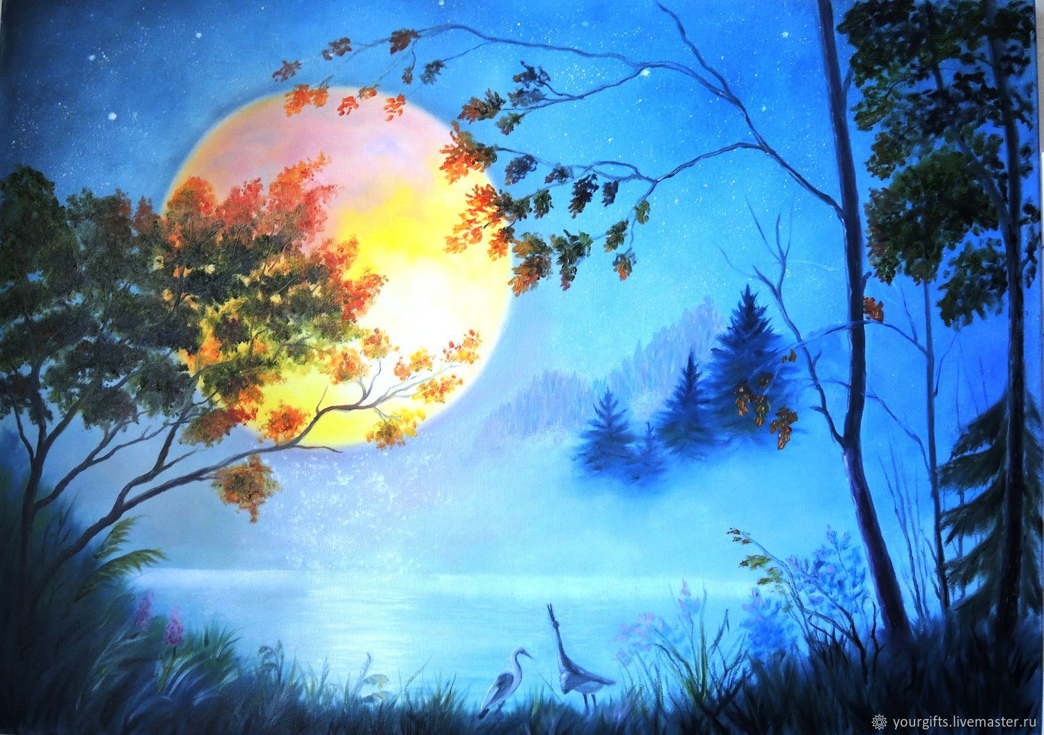 Иллюстрация к лунной сонате Бетховена