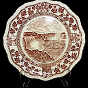 Винтаж handmade. Livemaster - original item Старинная, декоративная тарелка "Ниагара", Masons, Англия. Handmade.