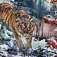 Painting on canvas Amur tiger. A portrait of the animal. Pictures. Pictures for the soul (RozaSavinova). Online shopping on My Livemaster.  Фото №2