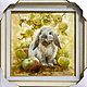 Картина маслом «Кролик в яблоках». Картины. Легкая кисть Наташи Головиной. Ярмарка Мастеров.  Фото №4