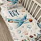 Order Set in a cot for a boy. children's textiles. Livemaster. . Linen in the crib Фото №3