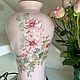 Table lamps, 'Blooming peonies', porcelain, England. Vintage lamps. 'Gollandskaya Vest-Indskaya kompaniya'. Ярмарка Мастеров.  Фото №5
