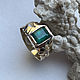 Order Men's Gold Ring with Emerald (3,06 ct) Handmade Ring. Bauroom - vedic jewelry & gemstones (bauroom). Livemaster. . Rings Фото №3