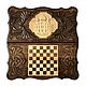 Hand-carved backgammon 'Church of Christ the Saviour' Art. .022, Backgammon and checkers, Moscow,  Фото №1