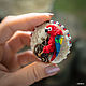Volume brooch ' Magnificent parrot'. Brooches. Coffeelena. My Livemaster. Фото №6
