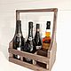 Box for 6 bottles of wine in walnut color, Crates, Moscow,  Фото №1
