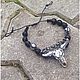 Unisex bracelet: shungit, skull bull. Bead bracelet. Silina (Beauty_biju) (beautybiju). Online shopping on My Livemaster.  Фото №2