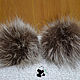 Fur POM-POM Fox fur, raccoon, Fox, red Fox. Pompons. Mishan (mishan). My Livemaster. Фото №6