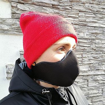 Аксессуары ручной работы. Ярмарка Мастеров - ручная работа Защитные маски: Маска защитная чёрная и вирусов унисекс. Handmade.