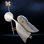 Для дома и интерьера handmade. Livemaster - original item Angel bringer of the light. Author`s composition made of various types of wood.. Handmade.