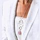 Rose Tenderness pendant with rose quartz - stylish large pendant, Necklace, Yaroslavl,  Фото №1