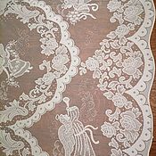 Винтаж handmade. Livemaster - original item Vintage textiles: Lace tablecloth with angels. Italy. Handmade.