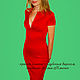 little red dress 'The color of fire ', Dresses, Moscow,  Фото №1
