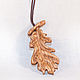 Pendant-Amulet made of wood ' Oak leaf '(oak), Pendant, Krasnodar,  Фото №1