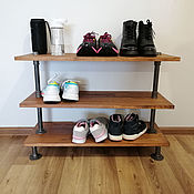 Для дома и интерьера handmade. Livemaster - original item Loft-style shoe rack for the hallway. Handmade.