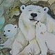 "Белые медведи. На отдыхе.". Картины. Надежда Шабалина. Интернет-магазин Ярмарка Мастеров.  Фото №2