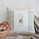 Decorative pillowcase with embroidery ' Herbs - 2', Pillow, Ekaterinburg,  Фото №1