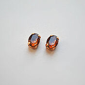 Материалы для творчества handmade. Livemaster - original item Vintage Swarovski crystals 8h6 mm. color Smoked Topaz. Handmade.