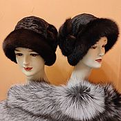 Аксессуары handmade. Livemaster - original item Women`s hat made of astrakhan and mink. Handmade.