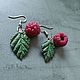 Raspberry earrings made of polymer clay. Earrings. lilit1904 (Lilit1904). My Livemaster. Фото №4