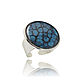Blue elegant ring for every day 'Sapphire in silver', Rings, Moscow,  Фото №1